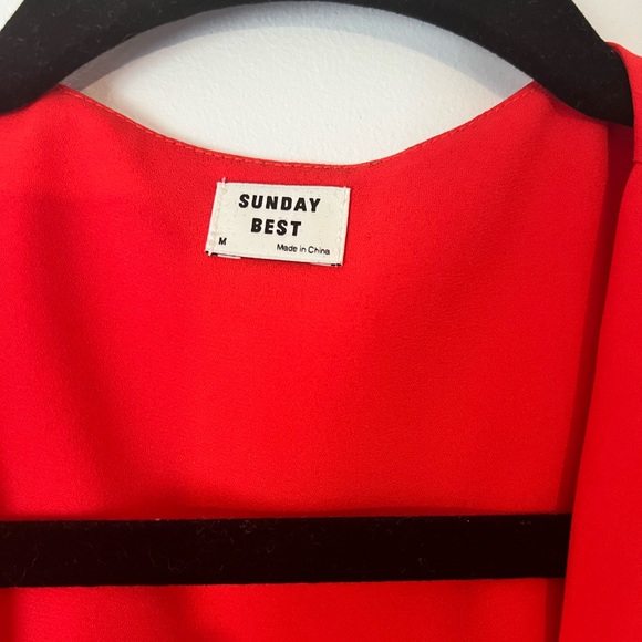 Sunday Best Cropped Front-Tie Blouse - Picture 3 of 3